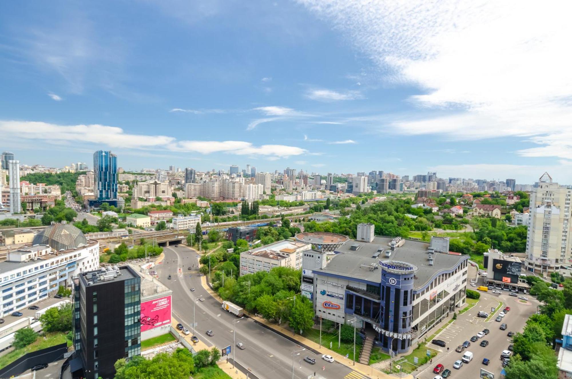 Petrovdom 205-206 Panoramic City View Apartments At Rc Kvartet, Central Railway Station Kiev Extérieur photo